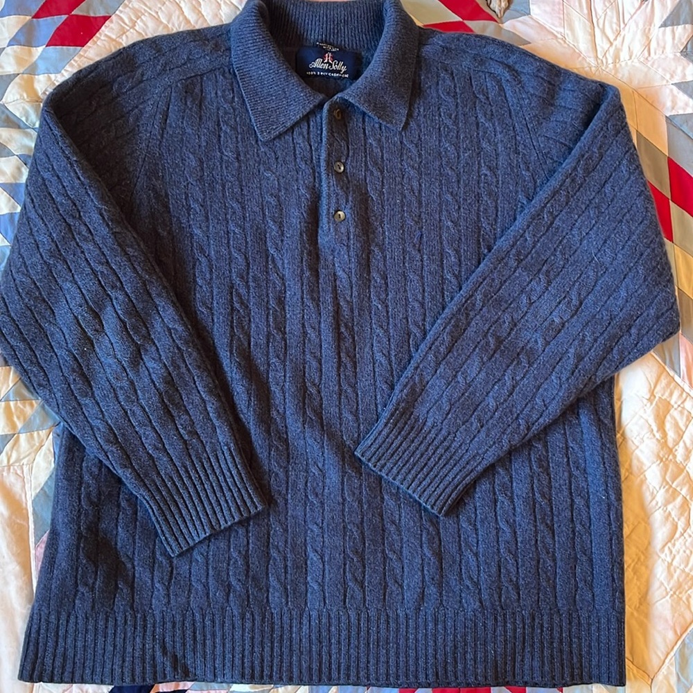 Dark blue cashmere sweater
